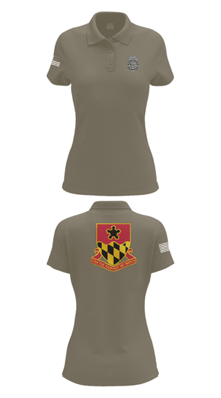 Women's Short Sleeve Performance Polo, 2nd MTB/70th RTI, Army, Teamtime, Team time, sublimation, custom sports apparel, team uniforms, spirit wear, spiritwear, sports uniforms, custom shirts, team store, custom team store, fundraiser sports, apparel fundraiser