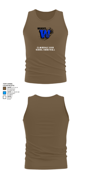 Tank Top, Clarksdale High School Basketball, Men's Basketball, Teamtime, Team time, sublimation, custom sports apparel, team uniforms, spirit wear, spiritwear, sports uniforms, custom shirts, team store, custom team store, fundraiser sports, apparel fundraiser