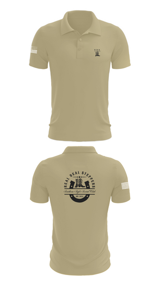 Short Sleeve Performance Polo, Real Deal Steppers, Spirit Store, Teamtime, Team time, sublimation, custom sports apparel, team uniforms, spirit wear, spiritwear, sports uniforms, custom shirts, team store, custom team store, fundraiser sports, apparel fundraiser