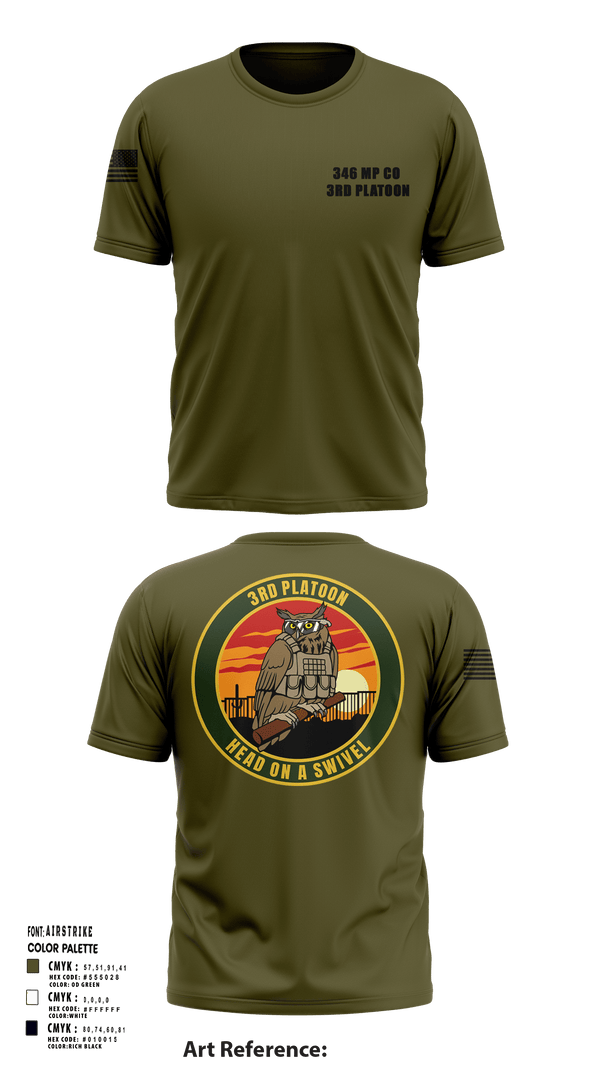 Short Sleeve Performance Shirt, 346 MP CO 3rd Platoon, Army, Teamtime, Team time, sublimation, custom sports apparel, team uniforms, spirit wear, spiritwear, sports uniforms, custom shirts, team store, custom team store, fundraiser sports, apparel fundraiser