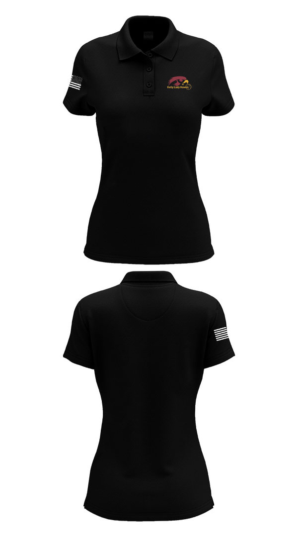 Womens Short Sleeve Performance Polo, Thomas W Kelly High School Basketball, Women's Basketball, Teamtime, Team time, sublimation, custom sports apparel, team uniforms, spirit wear, spiritwear, sports uniforms, custom shirts, team store, custom team store, fundraiser sports, apparel fundraiser