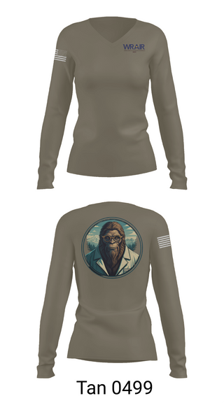 Womens Long Sleeve Vneck Shirt, Walter Reed Army Institute of Research - West, , Teamtime, Team time, sublimation, custom sports apparel, team uniforms, spirit wear, spiritwear, sports uniforms, custom shirts, team store, custom team store, fundraiser sports, apparel fundraiser