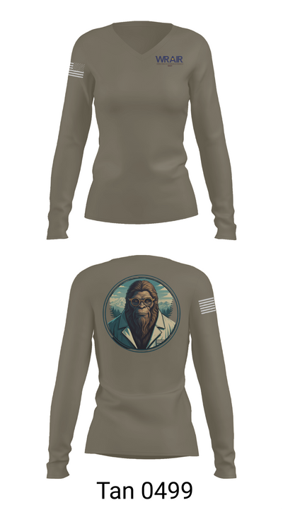 Walter Reed Army Institute of Research - West 71729824 Women's Long Sleeve V-neck Shirt - 77