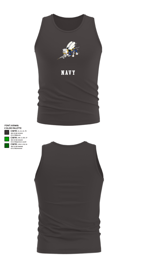 Tank Top, SeaBees, Navy, Teamtime, Team time, sublimation, custom sports apparel, team uniforms, spirit wear, spiritwear, sports uniforms, custom shirts, team store, custom team store, fundraiser sports, apparel fundraiser