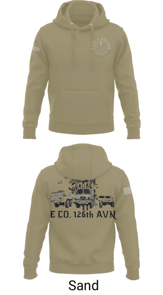 Hoodie, B Co. 1-126AVN, Army, Teamtime, Team time, sublimation, custom sports apparel, team uniforms, spirit wear, spiritwear, sports uniforms, custom shirts, team store, custom team store, fundraiser sports, apparel fundraiser