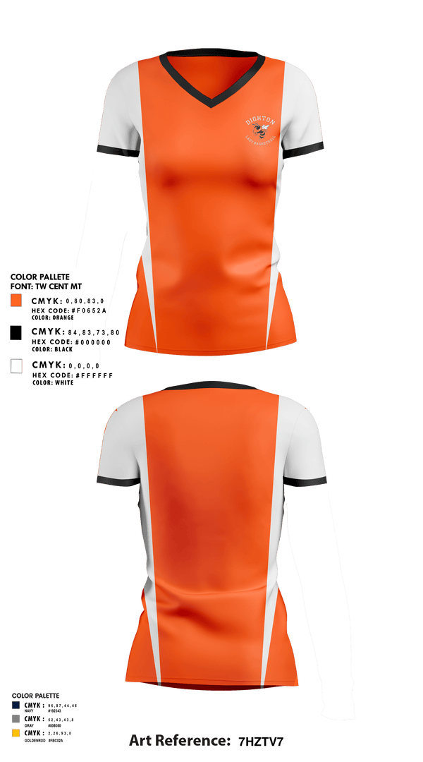 Womens Short Sleeve Vneck Shirt, Dighton High School Basketball, Women's Basketball, Teamtime, Team time, sublimation, custom sports apparel, team uniforms, spirit wear, spiritwear, sports uniforms, custom shirts, team store, custom team store, fundraiser sports, apparel fundraiser