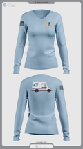 345th MCGA 4747952 Women's Long Sleeve V-neck Shirt - 1