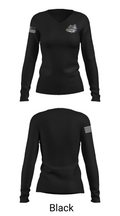 Durham School of the Arts Bulldogs Basketball 50674926 Women's Long Sleeve V-neck Shirt - 35
