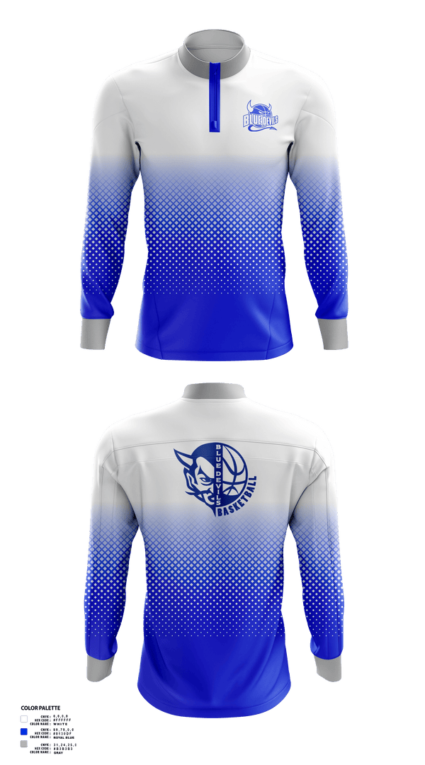 Quarter Zip Jacket, Danville High School Basketball, Men's Basketball, Teamtime, Team time, sublimation, custom sports apparel, team uniforms, spirit wear, spiritwear, sports uniforms, custom shirts, team store, custom team store, fundraiser sports, apparel fundraiser