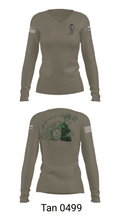 CSO 34568070 Women's Long Sleeve V-neck Shirt - 77