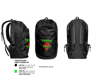 Gear Bag, Trippin Balls, Softball, Teamtime, Team time, sublimation, custom sports apparel, team uniforms, spirit wear, spiritwear, sports uniforms, custom shirts, team store, custom team store, fundraiser sports, apparel fundraiser