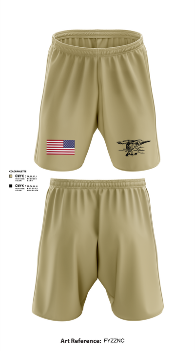 Navy Seal  Athletic Shorts With Pockets - 1