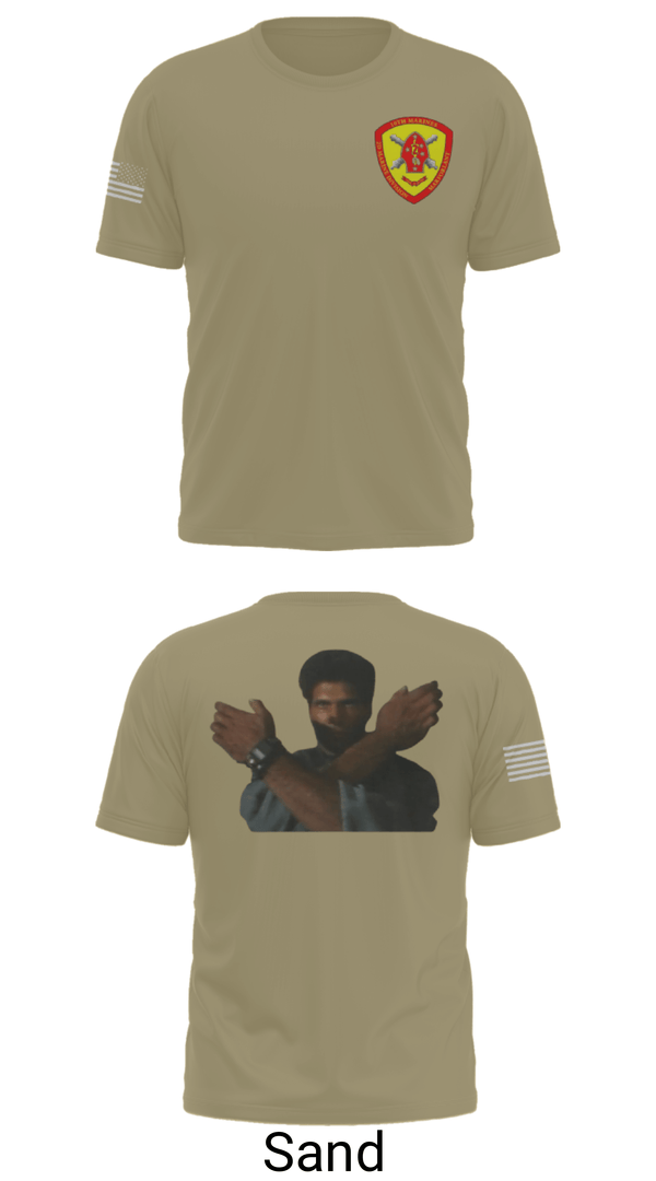 Old School Cotton Feel Shirt, 10th Marine Regiment, Marines, Teamtime, Team time, sublimation, custom sports apparel, team uniforms, spirit wear, spiritwear, sports uniforms, custom shirts, team store, custom team store, fundraiser sports, apparel fundraiser