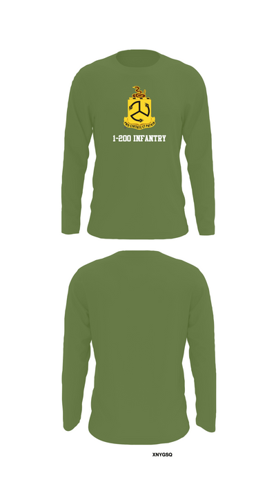1-200 Infantry 56519387 Long Sleeve Performance Shirt 50