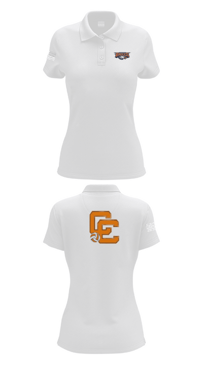 Clarke County High School Volleyball 53298744 Women's Short Sleeve Performance Polo  - 17