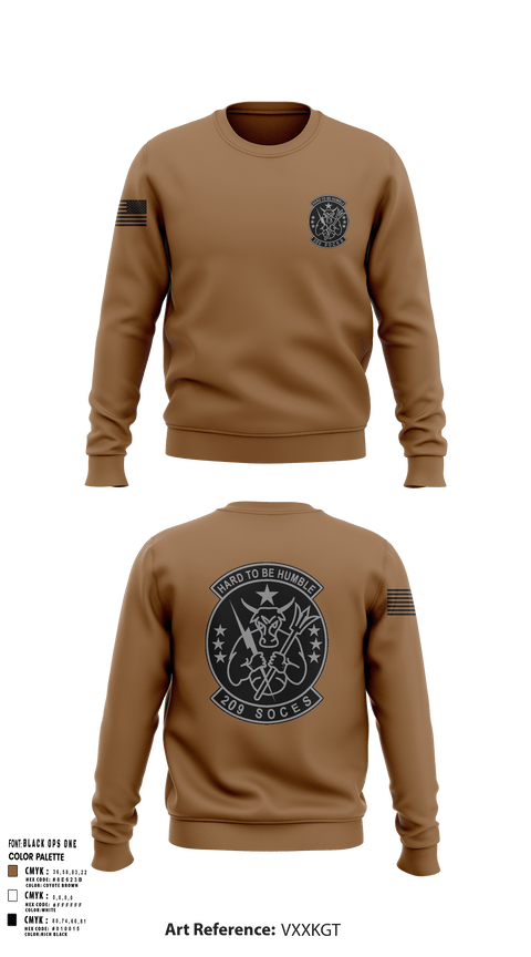 Crew Neck Sweatshirt, 209th SOCES, , Teamtime, Team time, sublimation, custom sports apparel, team uniforms, spirit wear, spiritwear, sports uniforms, custom shirts, team store, custom team store, fundraiser sports, apparel fundraiser