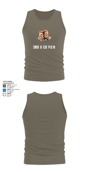 Tank Top, 3rd G Co v2/8, Marines, Teamtime, Team time, sublimation, custom sports apparel, team uniforms, spirit wear, spiritwear, sports uniforms, custom shirts, team store, custom team store, fundraiser sports, apparel fundraiser