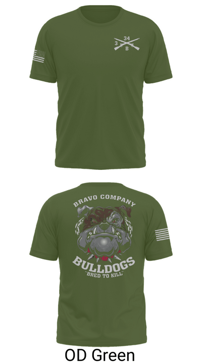B/3-34 Bulldogs 76121406 Old School Cotton Feel Shirt - 50