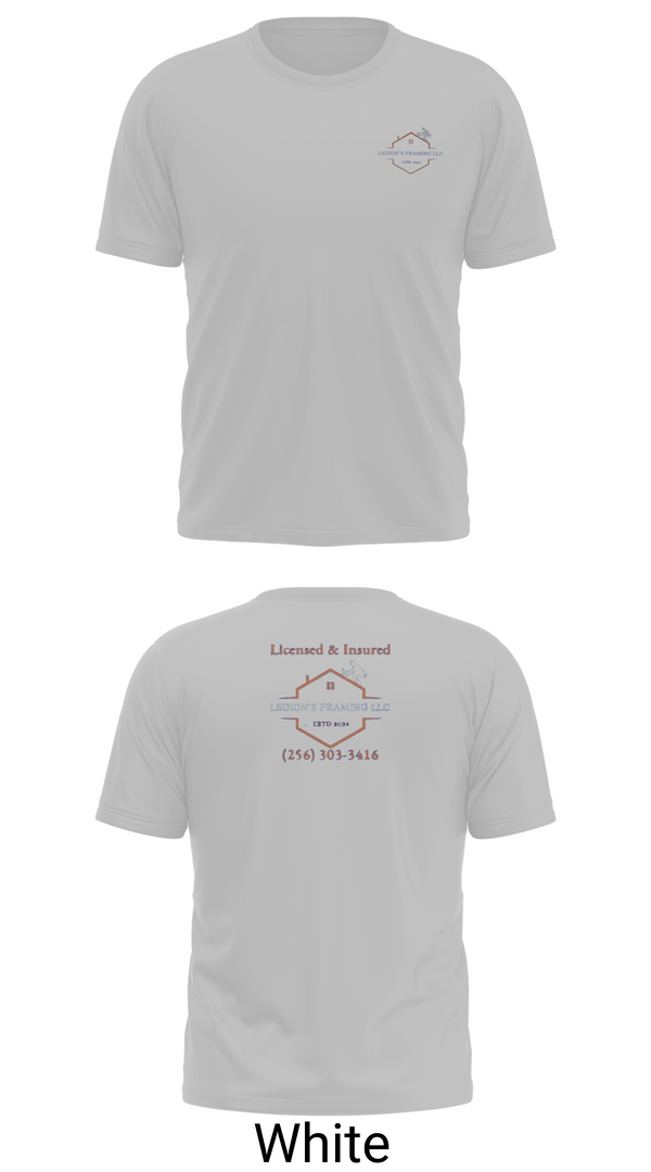 Short Sleeve Performance Shirt, LEGION'S FRAMING LLC, , Teamtime, Team time, sublimation, custom sports apparel, team uniforms, spirit wear, spiritwear, sports uniforms, custom shirts, team store, custom team store, fundraiser sports, apparel fundraiser