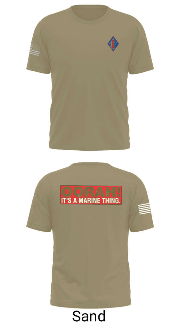 Old School Cotton Feel Shirt, 1st Marine Regiment, Marines, Teamtime, Team time, sublimation, custom sports apparel, team uniforms, spirit wear, spiritwear, sports uniforms, custom shirts, team store, custom team store, fundraiser sports, apparel fundraiser