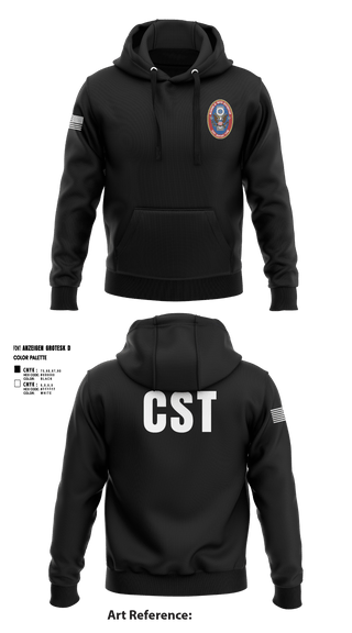 Hoodie, 95th WMD CST, National Guard, Teamtime, Team time, sublimation, custom sports apparel, team uniforms, spirit wear, spiritwear, sports uniforms, custom shirts, team store, custom team store, fundraiser sports, apparel fundraiser