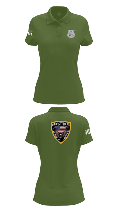 Co-op City Police Department 96634913 Women's Short Sleeve Performance Polo  - 52