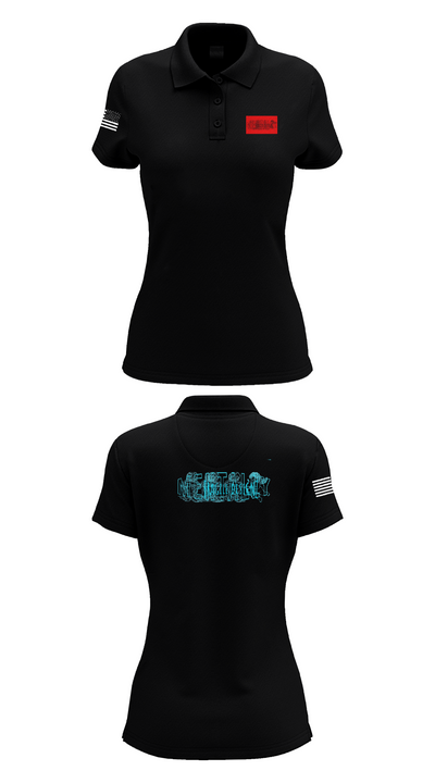 MENTALLY FRAGILE DESIGNZ 82373219 Women's Short Sleeve Performance Polo  - 36