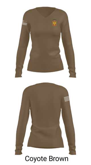 Women's Long Sleeve Vneck Shirt, 1/39th Field Artillery, Army, Teamtime, Team time, sublimation, custom sports apparel, team uniforms, spirit wear, spiritwear, sports uniforms, custom shirts, team store, custom team store, fundraiser sports, apparel fundraiser