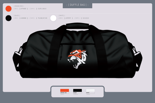 Duffle Bag, Orangeville Bengals, Baseball, Teamtime, Team time, sublimation, custom sports apparel, team uniforms, spirit wear, spiritwear, sports uniforms, custom shirts, team store, custom team store, fundraiser sports, apparel fundraiser