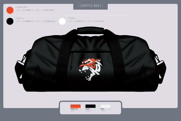 Duffle Bag, Orangeville Bengals, Baseball, Teamtime, Team time, sublimation, custom sports apparel, team uniforms, spirit wear, spiritwear, sports uniforms, custom shirts, team store, custom team store, fundraiser sports, apparel fundraiser