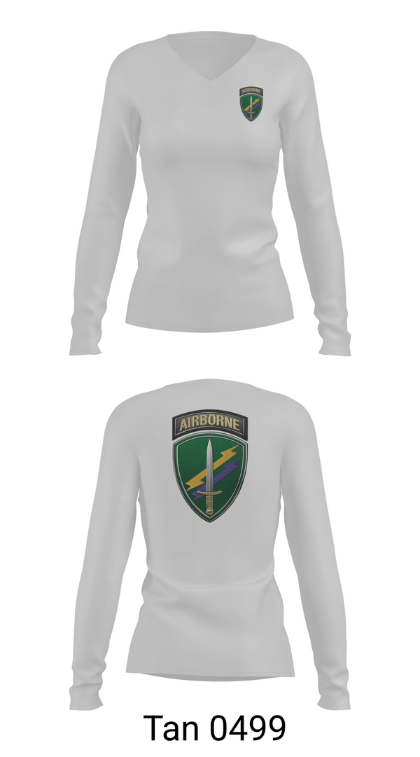 Womens Long Sleeve Vneck Shirt, 443 CA B Co, , Teamtime, Team time, sublimation, custom sports apparel, team uniforms, spirit wear, spiritwear, sports uniforms, custom shirts, team store, custom team store, fundraiser sports, apparel fundraiser