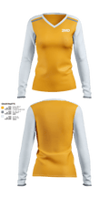 2MD 67087684 Women's Long Sleeve V-neck Shirt - 1