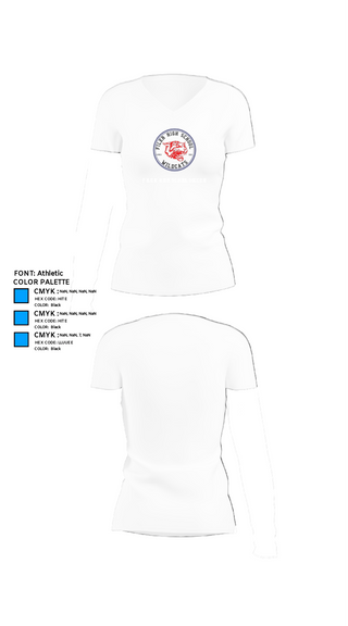 Womens Short Sleeve Vneck Shirt, Filer High School Soccer, Men's Soccer, Teamtime, Team time, sublimation, custom sports apparel, team uniforms, spirit wear, spiritwear, sports uniforms, custom shirts, team store, custom team store, fundraiser sports, apparel fundraiser