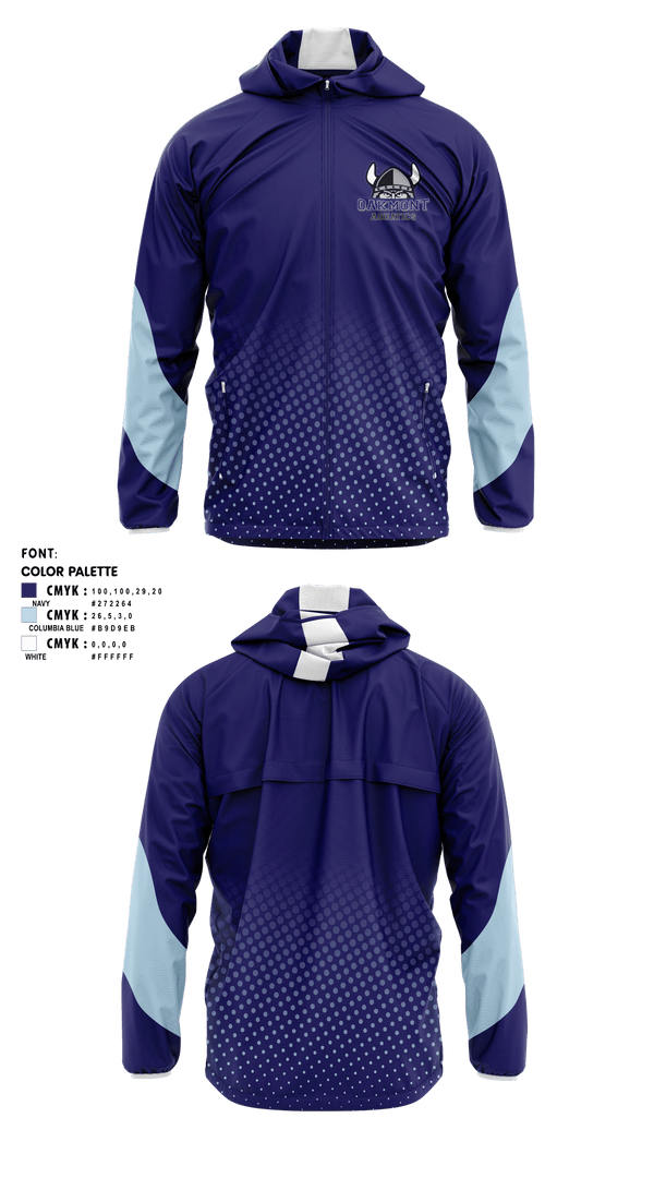 Windbreaker, Oakmont High School Aquatics, Water Polo, Teamtime, Team time, sublimation, custom sports apparel, team uniforms, spirit wear, spiritwear, sports uniforms, custom shirts, team store, custom team store, fundraiser sports, apparel fundraiser