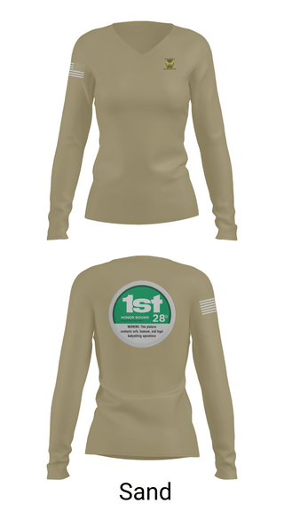 Womens Long Sleeve Vneck Shirt, 28th MP Company, National Guard, Teamtime, Team time, sublimation, custom sports apparel, team uniforms, spirit wear, spiritwear, sports uniforms, custom shirts, team store, custom team store, fundraiser sports, apparel fundraiser