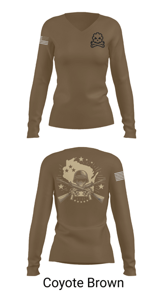 Womens Long Sleeve Vneck Shirt, 377th SMC, Army, Teamtime, Team time, sublimation, custom sports apparel, team uniforms, spirit wear, spiritwear, sports uniforms, custom shirts, team store, custom team store, fundraiser sports, apparel fundraiser