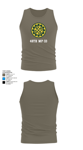 Tank Top, 46th MP Co, Army, Teamtime, Team time, sublimation, custom sports apparel, team uniforms, spirit wear, spiritwear, sports uniforms, custom shirts, team store, custom team store, fundraiser sports, apparel fundraiser