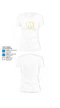 Puterbaugh Middle School Volleyball 75658055 Women's Short Sleeve V-neck Shirt - 18