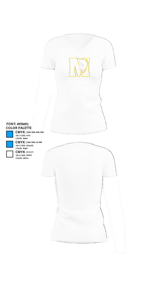Womens Short Sleeve Vneck Shirt, McAlester Middle School Volleyball, Women's Volleyball, Teamtime, Team time, sublimation, custom sports apparel, team uniforms, spirit wear, spiritwear, sports uniforms, custom shirts, team store, custom team store, fundraiser sports, apparel fundraiser