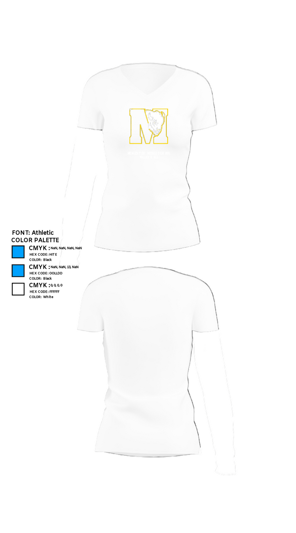 Womens Short Sleeve Vneck Shirt, McAlester Middle School Volleyball, Women's Volleyball, Teamtime, Team time, sublimation, custom sports apparel, team uniforms, spirit wear, spiritwear, sports uniforms, custom shirts, team store, custom team store, fundraiser sports, apparel fundraiser