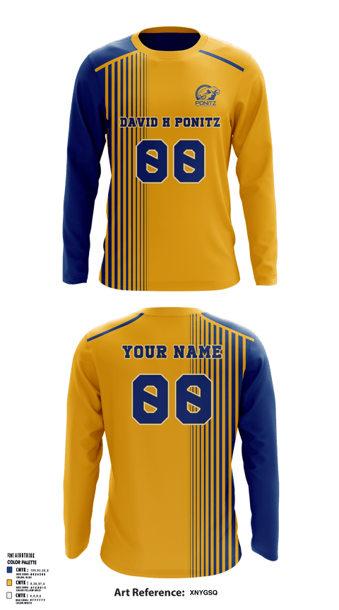 Long Sleeve Performance Shirt, David H Ponitz Career Technology Center Volleyball, Men's Volleyball, Teamtime, Team time, sublimation, custom sports apparel, team uniforms, spirit wear, spiritwear, sports uniforms, custom shirts, team store, custom team store, fundraiser sports, apparel fundraiser