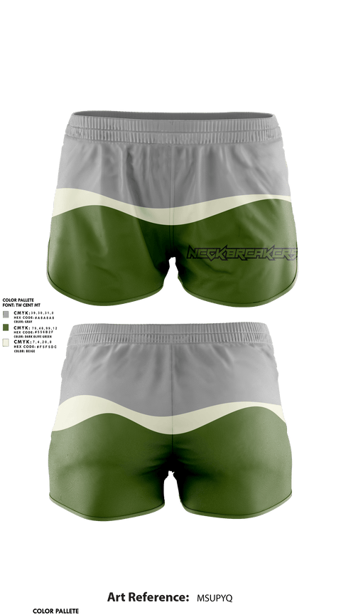 Womens Shorts, Neck breakers cc, , Teamtime, Team time, sublimation, custom sports apparel, team uniforms, spirit wear, spiritwear, sports uniforms, custom shirts, team store, custom team store, fundraiser sports, apparel fundraiser