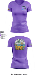 MVP Cruise 2025 37485566 Women's Short Sleeve V-neck Shirt - 1