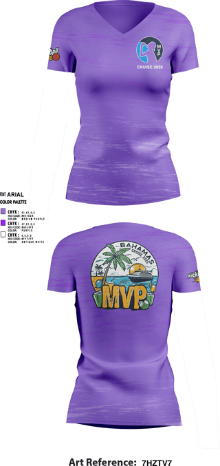 Womens Short Sleeve Vneck Shirt, MVP Cruise 2025, Spirit Store, Teamtime, Team time, sublimation, custom sports apparel, team uniforms, spirit wear, spiritwear, sports uniforms, custom shirts, team store, custom team store, fundraiser sports, apparel fundraiser
