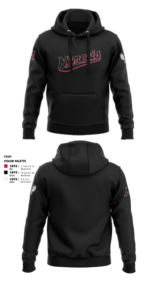 Hoodie, NEMESIS, Softball, Teamtime, Team time, sublimation, custom sports apparel, team uniforms, spirit wear, spiritwear, sports uniforms, custom shirts, team store, custom team store, fundraiser sports, apparel fundraiser