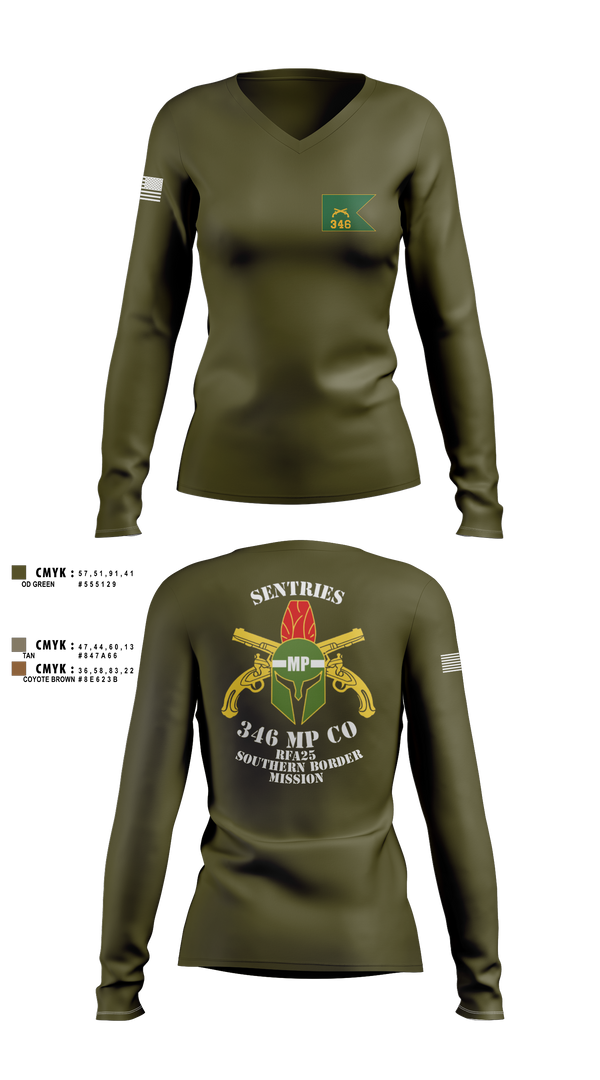 Womens Long Sleeve Vneck Shirt, 346 MP CO, , Teamtime, Team time, sublimation, custom sports apparel, team uniforms, spirit wear, spiritwear, sports uniforms, custom shirts, team store, custom team store, fundraiser sports, apparel fundraiser