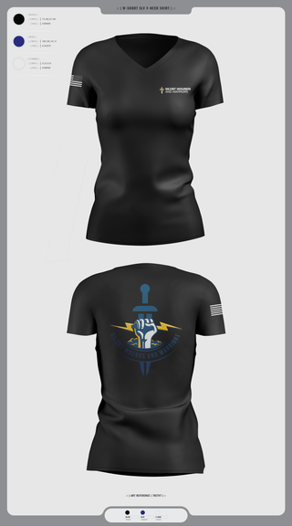 Womens Short Sleeve Vneck Shirt, Silent Wounds and Warriors Foundation, , Teamtime, Team time, sublimation, custom sports apparel, team uniforms, spirit wear, spiritwear, sports uniforms, custom shirts, team store, custom team store, fundraiser sports, apparel fundraiser