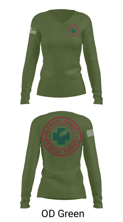 Bledsoe County Rescue Squad 83913637 Women's Long Sleeve V-neck Shirt - 57