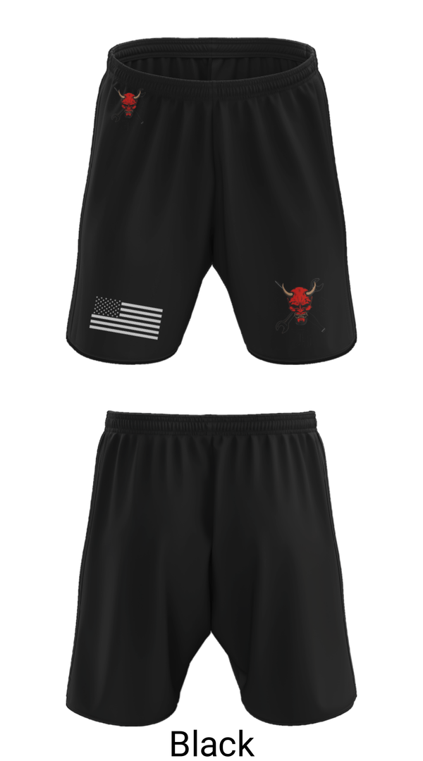 Athletic Shorts With Pockets, 4-3 DEMONS, Army, Teamtime, Team time, sublimation, custom sports apparel, team uniforms, spirit wear, spiritwear, sports uniforms, custom shirts, team store, custom team store, fundraiser sports, apparel fundraiser