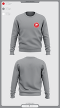 Constantine High School Cross Country 28669169 Crew Neck Sweatshirt - 2